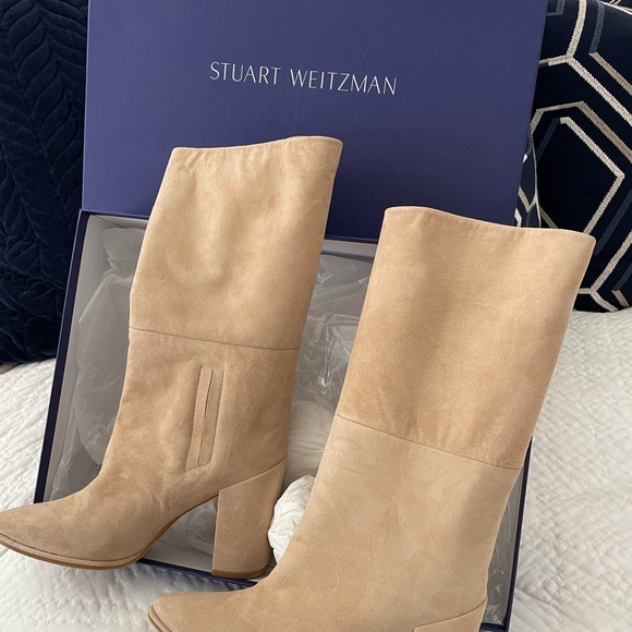 Stuart Weitzman Straighten suede boots. Worn once. Size 8 - women’s - Picture 5 of 6